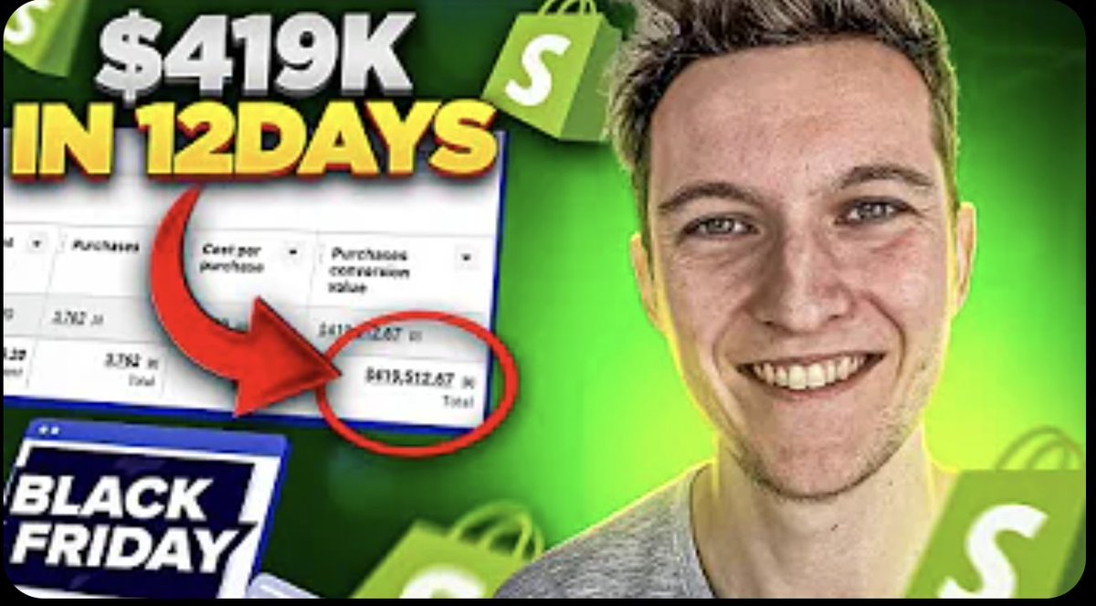adammatthews188's tweet image. Last year, I helped a Shopify Store generate $419,000 in only 12 days.
So I made a step-by-step breakdown showing you EXACTLY how I did it.
Follow this blueprint for your next product launch.
Want to see it?
Like + comment + RT "shopify" and I'll send it
(Must be following)