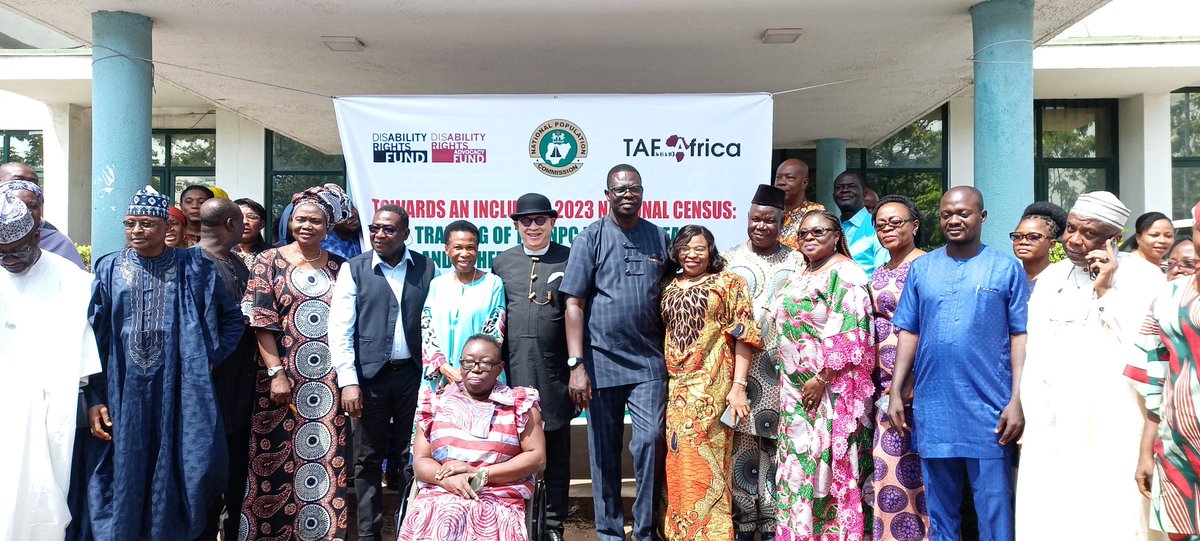 TAF_Africa's tweet photo. Participants for the training of project team and other stakeholders on the washington group of questions methodology towards the 2023 national population and housing census in collaboration with @natpopcom, and funded by @DisabRightsFund.
#InclusiveCensus https://t.co/7BRSV6QYYH