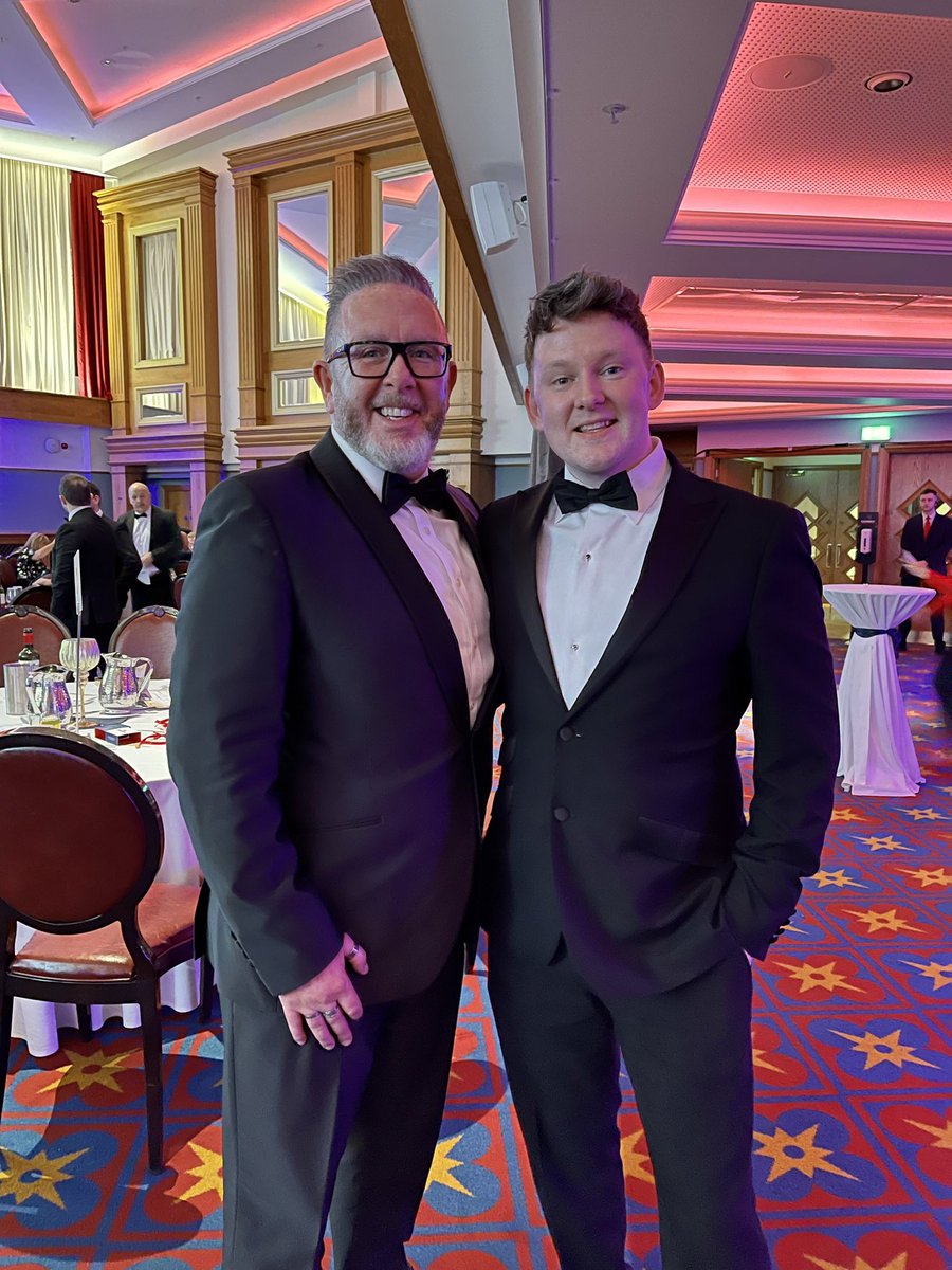 krnjkelly's tweet image. The one and only @imcalledjam @ciltuk gala dinner #beslfast supported by @Manfreightltd @FSB_NI @AWS_UKI @biztradegovuk it’s not every day you meet such a legend- JD