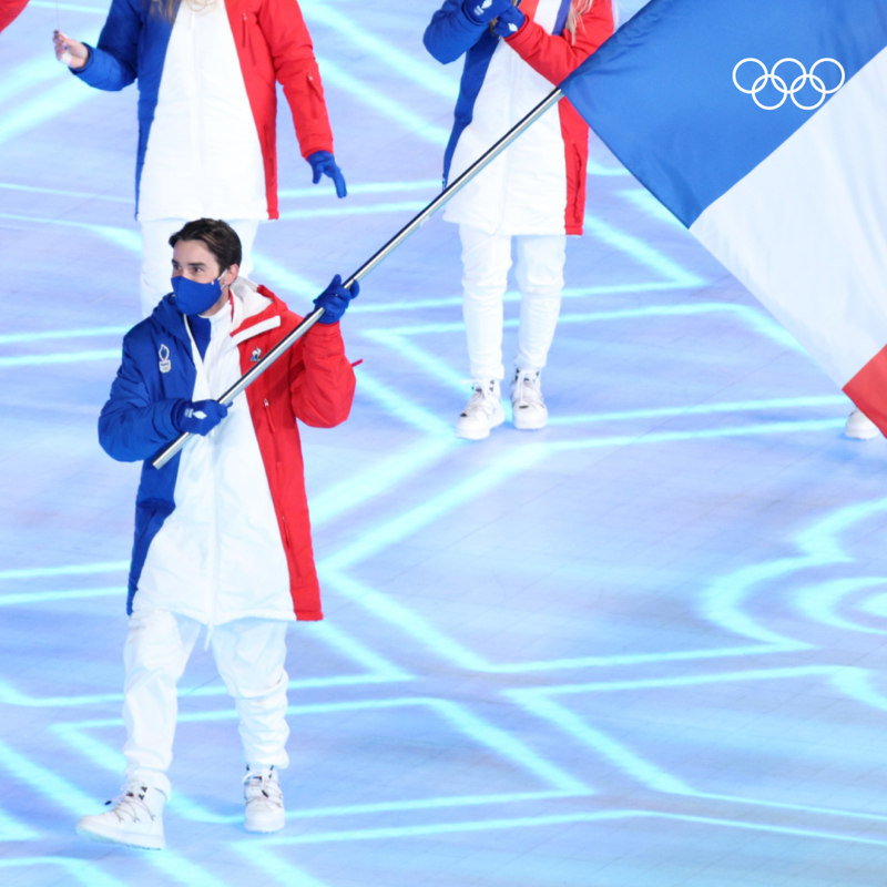 jeuxolympiques's tweet photo. Bronze à Sotchi 2014 et porte-drapeau d'@EquipeFRA à la cérémonie d'ouverture de Beijing 2022.🥉🇫🇷

Kevin Rolland entrera demain dans sa dernière danse lors des finale des Mondiaux de #bakuriani2023 ! Vous lui laissez un petit mot ? 😉👇

@KevinRolland1 I @fedfranceski