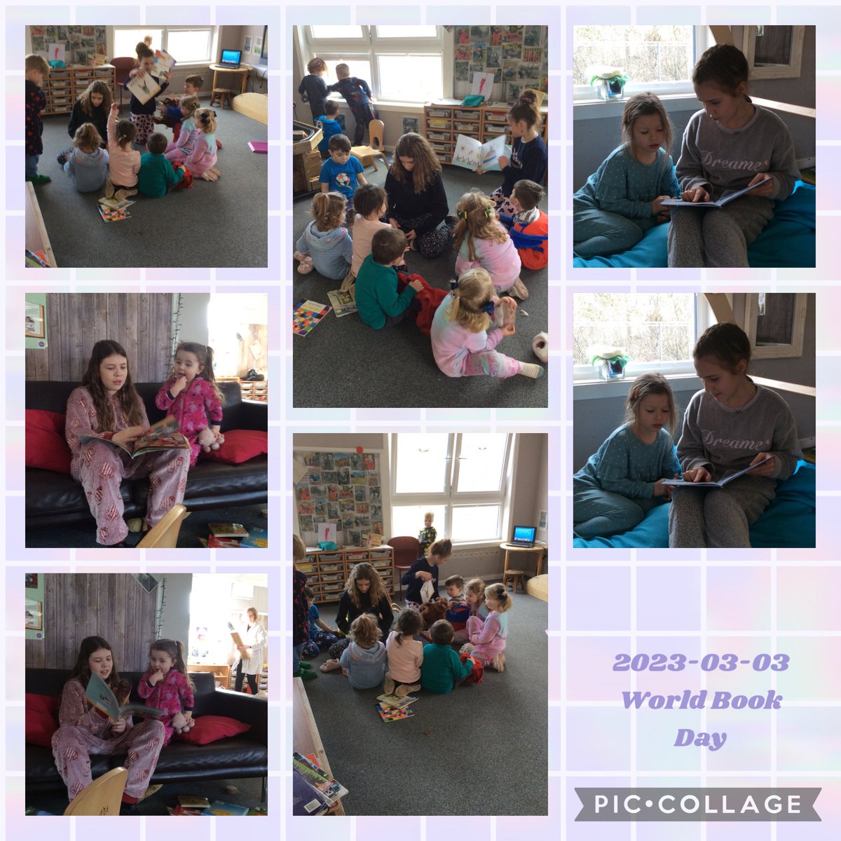 Many of the children were very interested in listening to lots of different stories when visited by the Primary 7s who read to them during the day, many thanks to ⁦<a href="/MrsRoche_StP/">Mrs Roche</a>⁩ for including the nursery children. #sharedlearing #linkstoschool