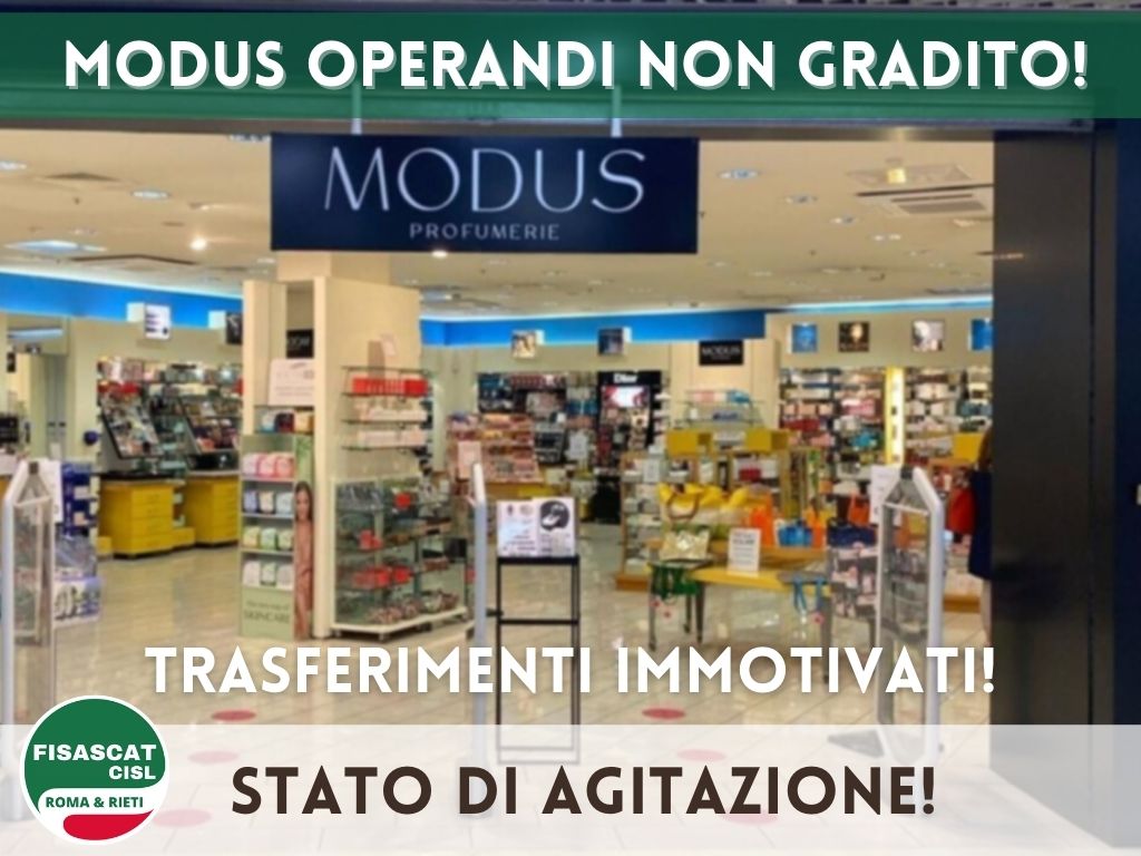 FisascatRoma2's tweet image. #Profumerie #Modus, Falcucci (Fisascat-Cisl Roma):
“Stato di agitazione in tutti i punti vendita della Capitale, ‘no’ a licenziamenti mascherati”
“Alcune lavoratrici, tra cui mamme monoreddito e neomamme, raggiunte da una proposta irricevibile" m.facebook.com/story.php?stor…