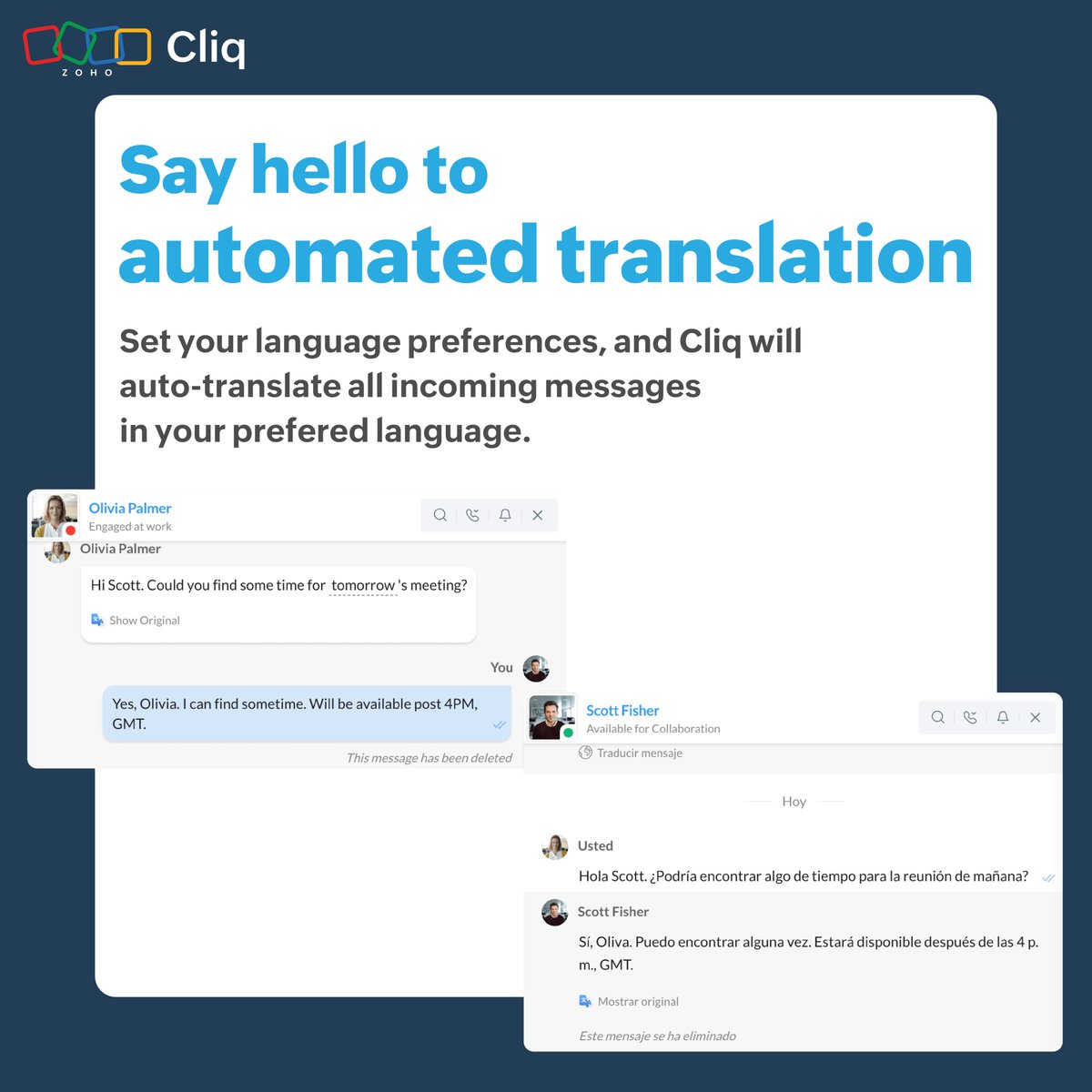ZohoCliq's tweet image. Here&apos;s what we have released newly for you all in Feb✨
#whatsnew #zohocliq