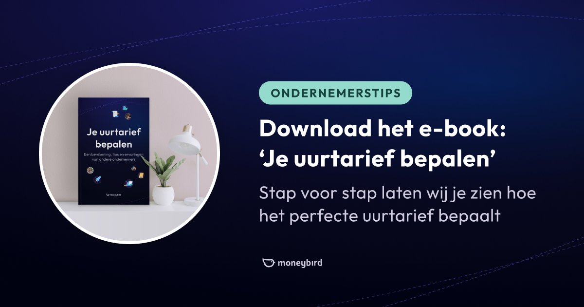 Ben jij tevreden met je uurtarief? In het e-book: 'Je uurtarief bepalen' vind je een berekening om in drie stappen je minimale uurtarief te bepalen. 

Download het e-book: 'Je uurtarief bepalen': bit.ly/3J7k00z