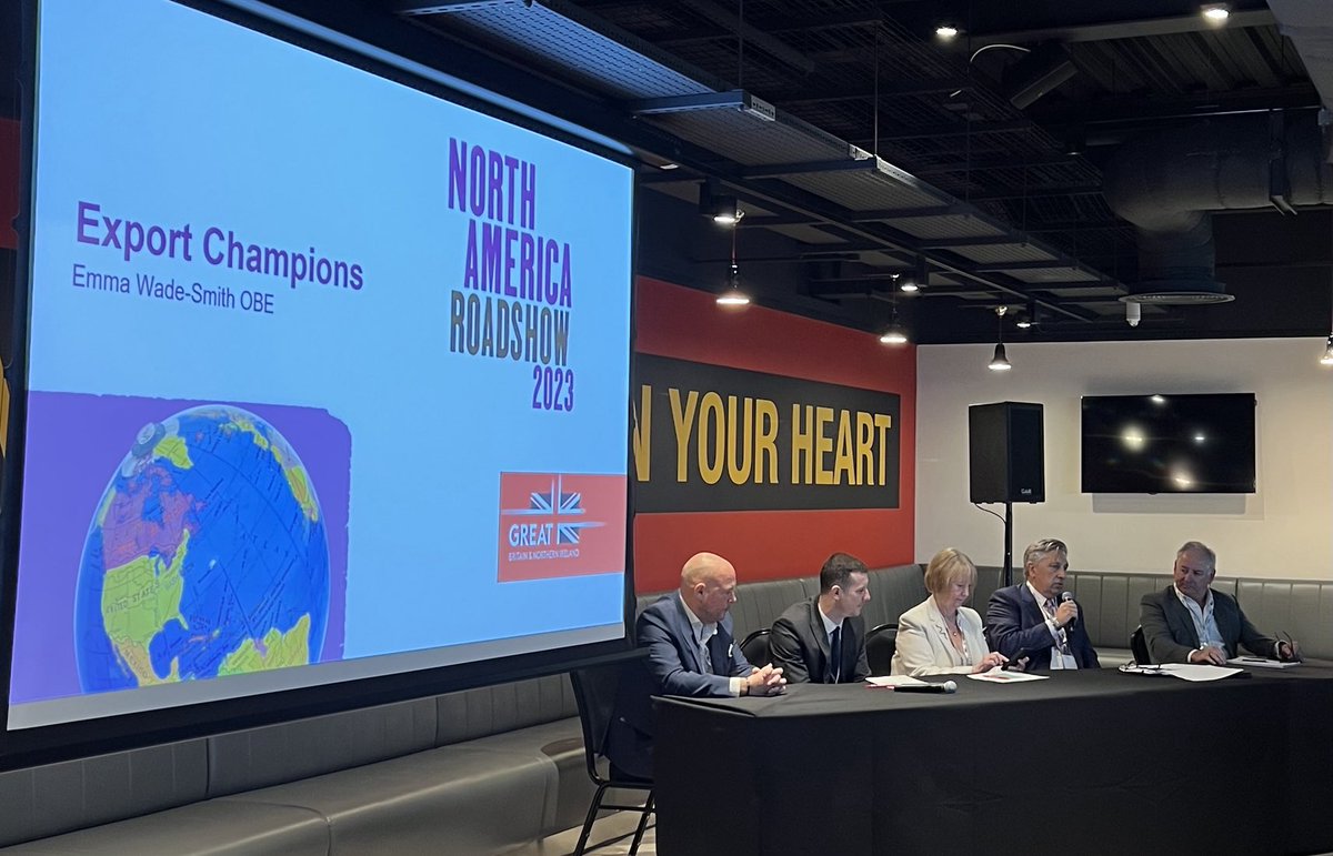 Dept Business and Trade NW (@tradegovuk_nw) on Twitter photo Great #NPHExportChampions panel at #NorthAmericaRoadshow sharing their experiences - both the positives and the mistakes they made! <a href="/J2Aircraft/">J2 Aircraft Dynamics</a> <a href="/Freedommallows/">Freedom Confectionery</a> <a href="/Inovusmedical/">Inovus Medical</a> <a href="/MatrixTSL/">Matrix TSL</a> Great #NPHExportChampions panel at #NorthAmericaRoadshow sharing their experiences - both the positives and the mistakes they made! <a href="/J2Aircraft/">J2 Aircraft Dynamics</a> <a href="/Freedommallows/">Freedom Confectionery</a> <a href="/Inovusmedical/">Inovus Medical</a> <a href="/MatrixTSL/">Matrix TSL</a>