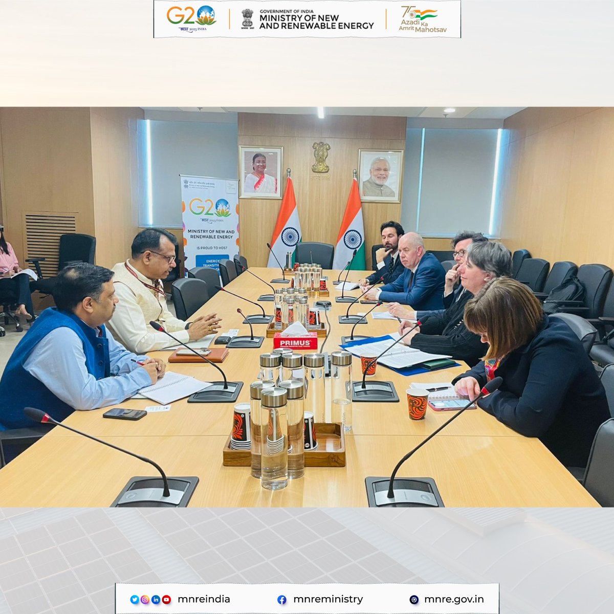 mnreindia's tweet photo. Discussions on scaling up #BatteryStorage, #GreenHydrogenMission, Skill Training, and women's participation in RE sector were also held.
@OfficeOfRKSingh
@MnreIndia
#RenewableEnergy #GreenHydrogen #RE #SkillTraning #WomenInRE https://t.co/ZsMtYaHk6N