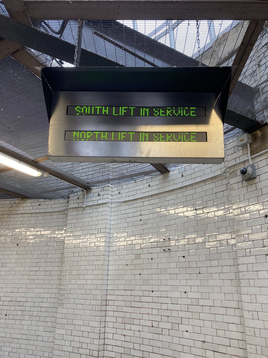 Both lifts working #greenwichfoottunnel