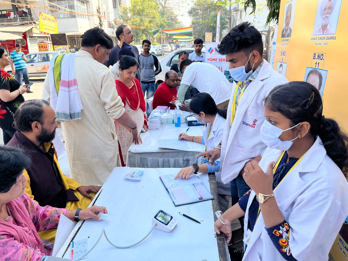 StarEduOfficial's tweet photo. Radiology students experiencing Health Camps associated with @StarImaging_ , organised by the parivartan group from vikas kunj and provided health services to them...
#Healthcamp #Healthcheckup #PreventiveCheckup #Health #StarEdu #StarEduCation https://t.co/LDSM496Adu