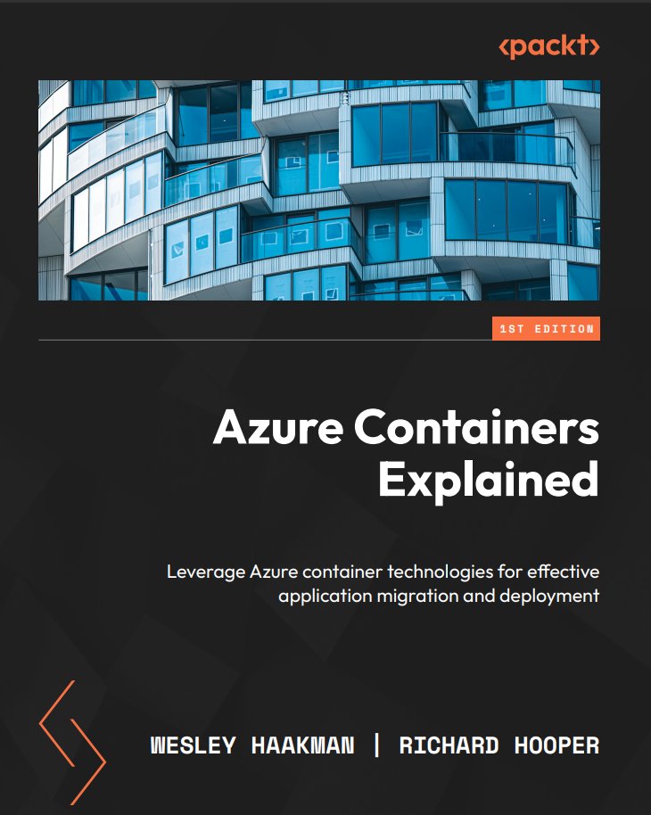 Pixel_Robots's tweet image. Exciting news! My co-author @whaakman and I just released our new book &quot;Azure Containers Explained&quot; published by @PacktPublishing! 

Learn when to use what container technology on Azure. 

Get your copy now: a.co/d/gvyABCA

#Azure #Containers #CloudComputing