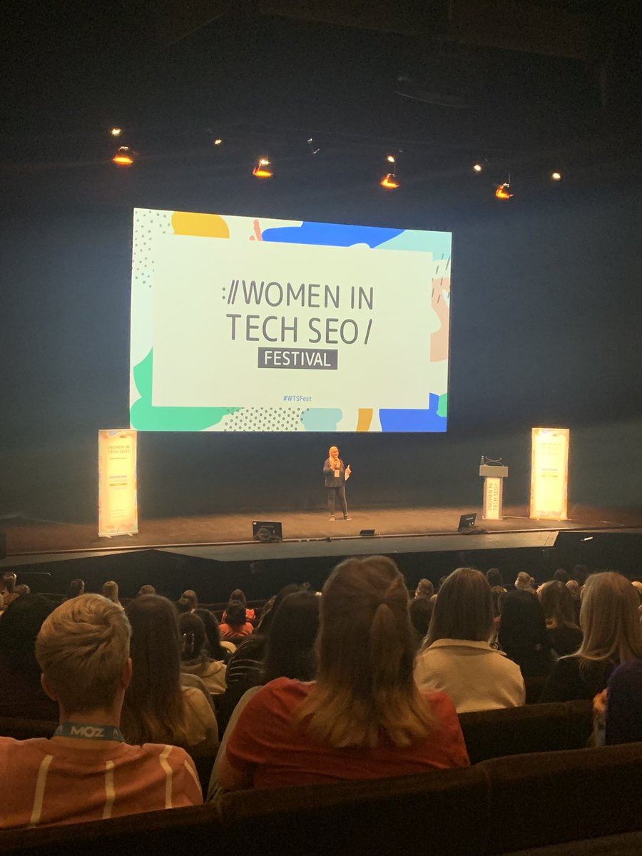 We’re here 💥
<a href="/techseowomen/">Women in Tech SEO</a> #WTSFest