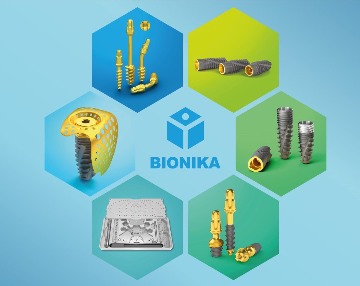 bionika_implant's tweet photo. Wide product range, good value for money, long-term warranty and 100% satisfaction! These features await you at BIONIKA. https://t.co/DTvKPOjfBl

#dentist #dentistry #bionika #implant #abutments #implantology #findyourimplant #novelties #titaniummesh #implantsurgerykit https://t.co/X5CXyYekx0