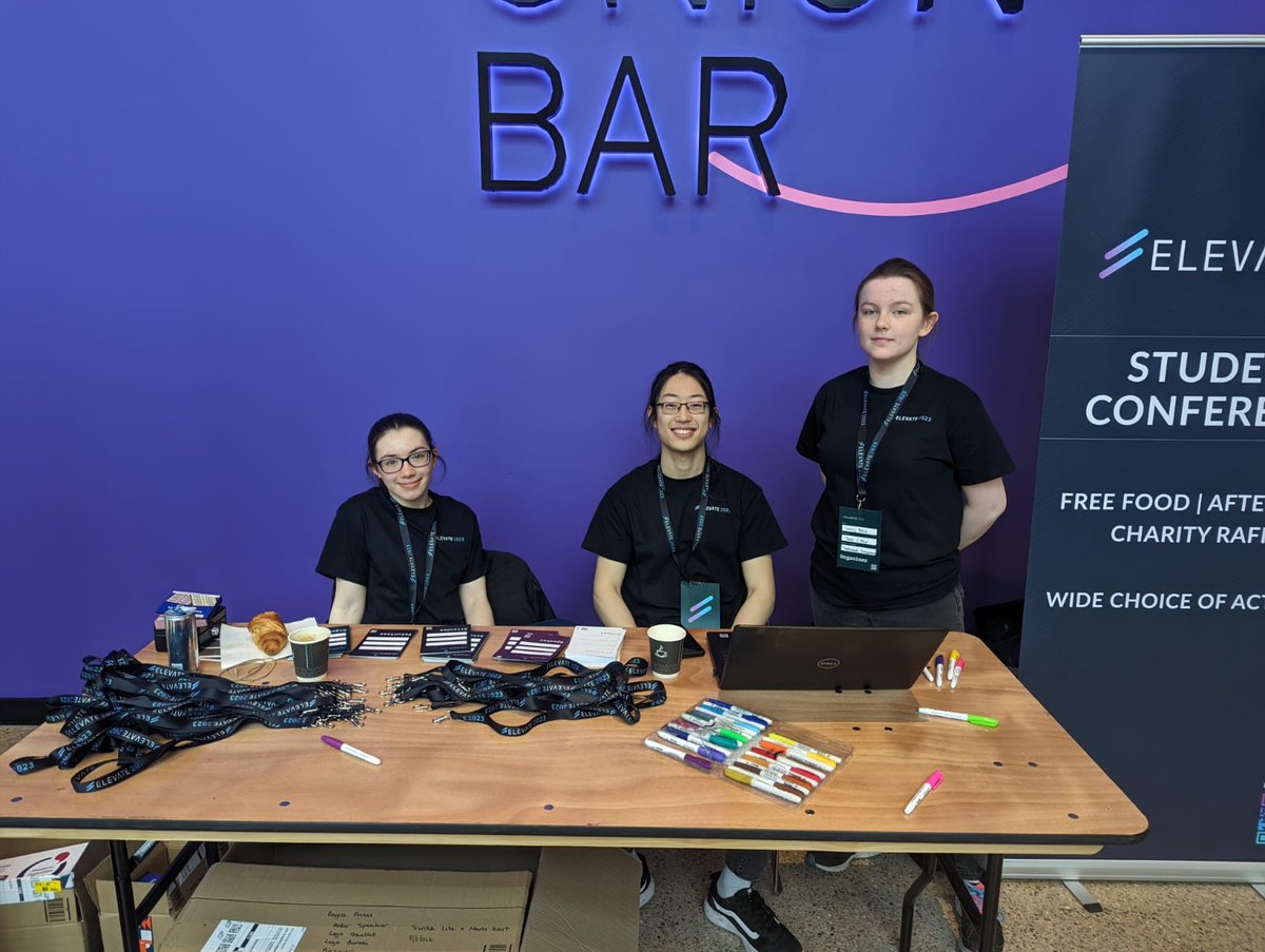 Happy to be helping out at <a href="/ElevateNI/">Elevate NI Student Conference</a> today. Can't wait to see the amazing talks/workshops later on!

#elevateni23 #elevateni2023