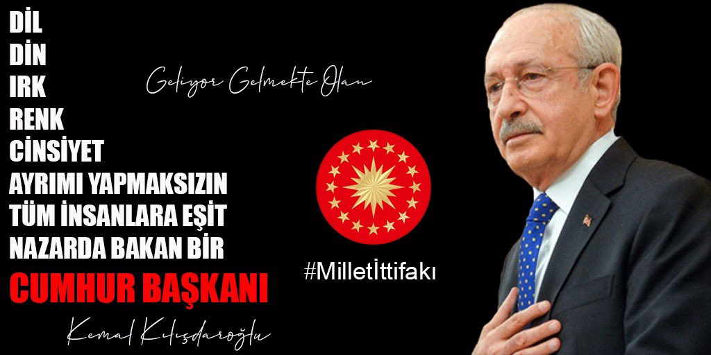 celenhimmet's tweet photo. Adalet yürüyüşünü yapan, tüm hukuksuzluklar karşısında eğilmeyip dim dik duran ve millet ittifakını kuran Sn. Kemal Kılıçdaroğlu CB. Adayımızdır. @handefrt @ahmethc  @CHP_istanbulil @herkesicinCHP @kubrapc @cemkucuk55 @abdulkdir_selvi @mhulkicevizoglu @ChpUmraniyeIlce https://t.co/rQTuiB7vuN