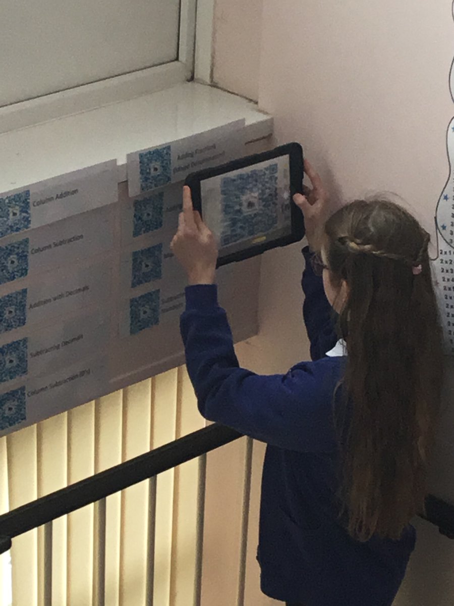 LeysFarm's tweet photo. Using QR codes to help us with our maths revision. #LFJSMaths https://t.co/5pfqlH2qXa