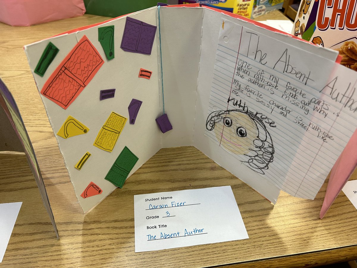PineLevelES's tweet photo. @PineLevelES #BookAMania projects celebrate #ReadAcrossAmerica2023
Students did great work with their book displays.
#PLGreenHornets https://t.co/qpcJyFr47N