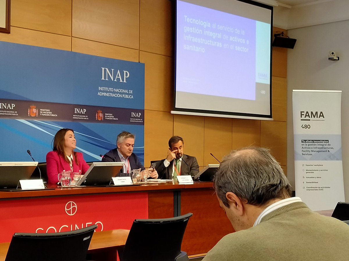 FAMANatalia's tweet photo. Hoy en Madrid, en la jornada de #Salud digital de SOCINFO, poniendo en valor la #tecnología al servicio de la gestión de infraestructuras y #facilitymanagement en el sector sanitario https://t.co/vLjm1ppHMu