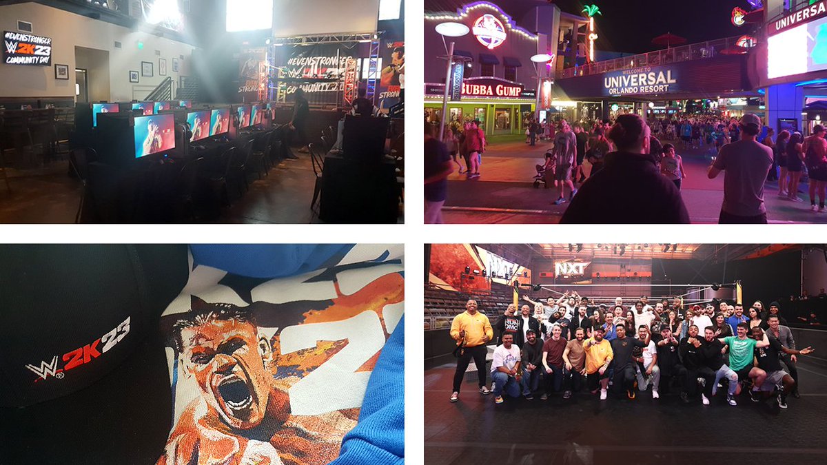 ElementGamesTV's tweet image. WWE 2K23 Community day was a vibe

Cool merch, gameplay capture, access to WWE devs &amp;amp; an open bar 😈 

All in all, real good shit. 

▶Shoutout to 2K Josh for the management via man bun◀