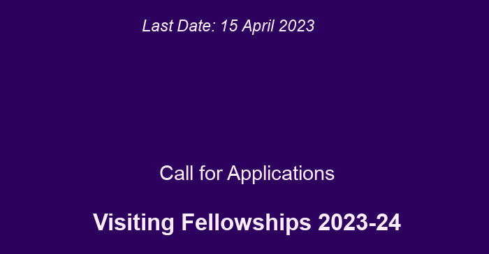 CALL FOR APPLICATIONS: The Centre for the Study of Developing Societies (CSDS), Delhi invites applications for the position of Visiting Fellows under its Science, Technology and Democracy Initiative for 2023-24. For Details, Click bit.ly/3Yctw6F