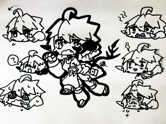#自機のデフォルメ絵とSSを並べてみようのコーナー 