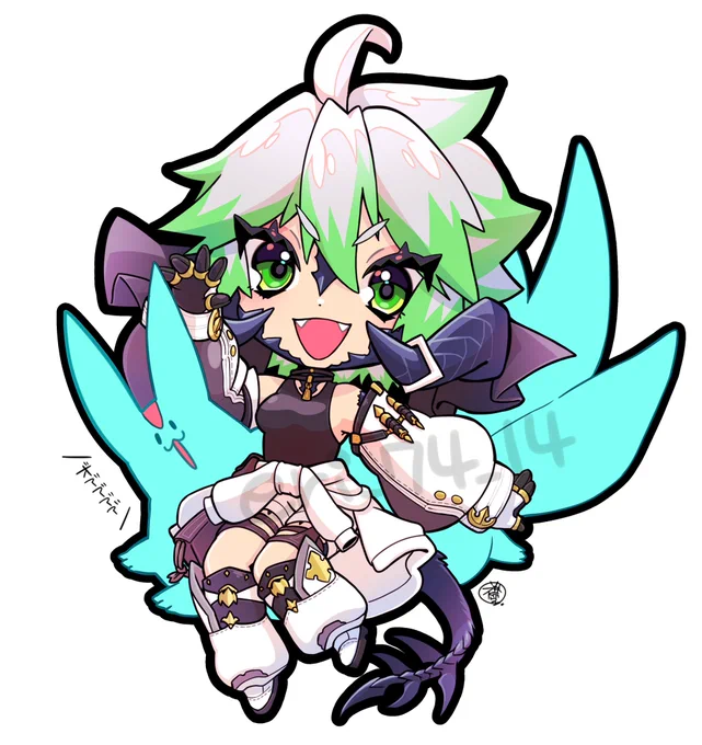 #自機のデフォルメ絵とSSを並べてみようのコーナー 