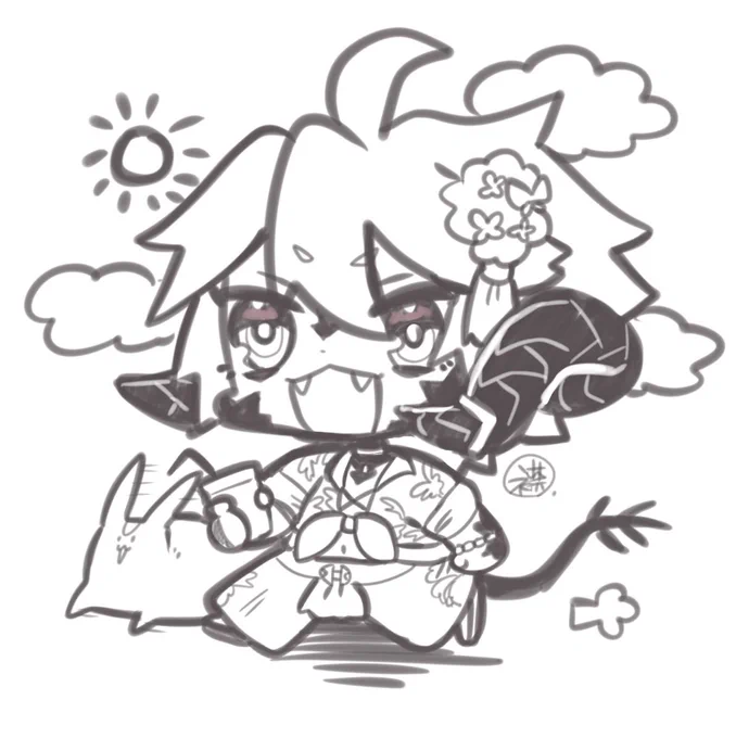 #自機のデフォルメ絵とSSを並べてみようのコーナー 