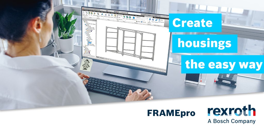 boschrexroth's tweet photo. Install the plug-in, get started: Design machine frames and housings easily, quickly and without errors. You benefit from intelligent functions and access to the #BoschRexroth aluminum profile construction kit – in #Solidworks or #AutodeskInventor. #FRAMEpro #PlugIn https://t.co/Zjjr9o73cF