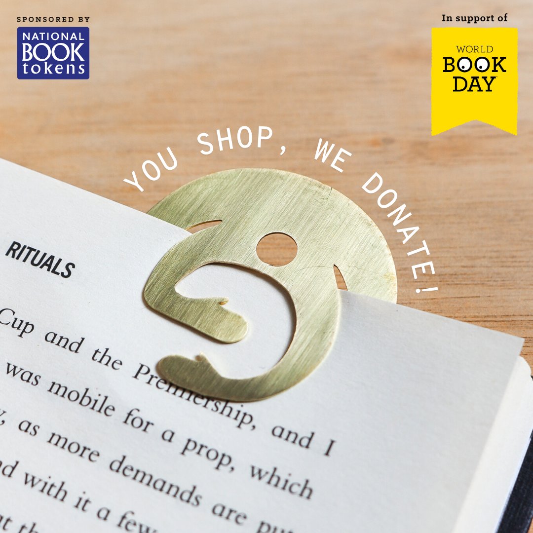 WorldBookDayUK's tweet photo. Did you know that during 2 – 5 March, @MadeByPivot will share the love by donating £5 for every ‘Hugs Soon’ bookmark sold to our charity? Take a look at the brass bookmark here: https://t.co/T90rnk67Sa https://t.co/PMnEv44kiu