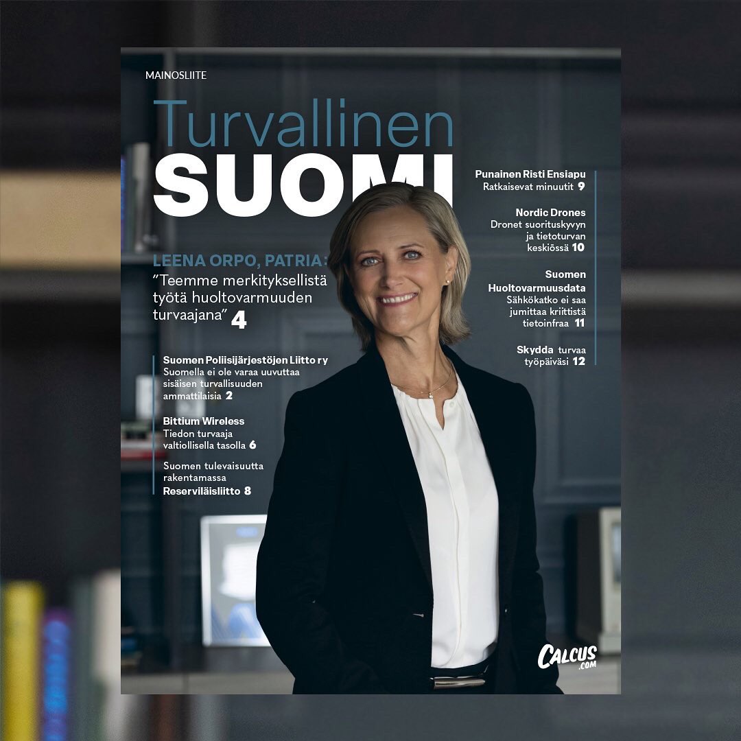 Keitä ovat yhteiskuntamme turvallisuuden vastuunkantajat? 

Se selviää tänään Turvallinen Suomi -teemajulkaisusta, jonka pääkirjoituksesta vastaa Maanpuolustuskorkeakoulun dosentti Jarno Limnéll <a href="/JarnoLim/">Jarno Limnell</a> : calcus.com/julkaisu/ajank…

Linkki koko julkaisuun:
read.epaper.fi/7916/Uaku1804?…