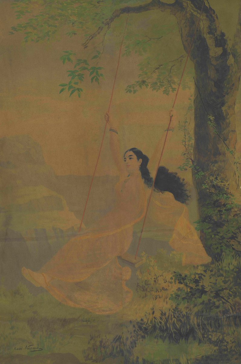 rtistiq_art's tweet photo. 𝗟𝗢𝗧 𝟭: Mohini on a Swing, RAJA RAVI VARMA

Ravi Varma depicts Mohini as an enchantress or temptress based on an original oil painting of the same title.

Learn more about 𝘙𝘈𝘙𝘌 𝘝𝘐𝘕𝘛𝘈𝘎𝘌 𝘊𝘏𝘙𝘖𝘔𝘖𝘓𝘐𝘛𝘏𝘖𝘎𝘙𝘈𝘗𝘏𝘚 auction - https://t.co/yr3Sp8GJvo https://t.co/3mf5R4OCWT