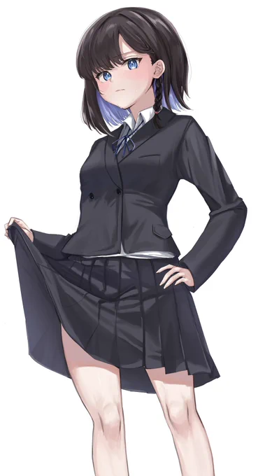 高校時代の制服を着てもらった 