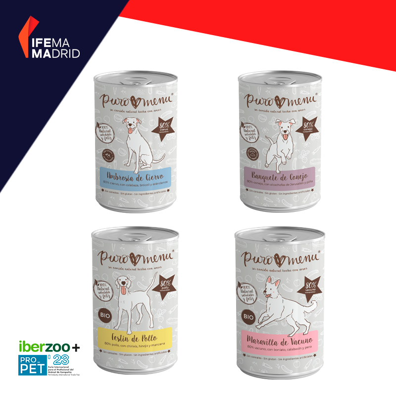 🐱 ¡<a href="/puromenu/">Puromenu</a> estará en #IberzooPropet23!

➡️ Alimento BIO para gatos libre de sintéticos, con 4 variedades.
➡️ Alimento para perros con 80% de pavo y bacalao y, fermentos vegetales. 
➡️ Menús para perros, 100% natural, con 4 variedades. 

 📍 Stand 10F13 en <a href="/IFEMA/">IFEMA MADRID</a> MADRID.