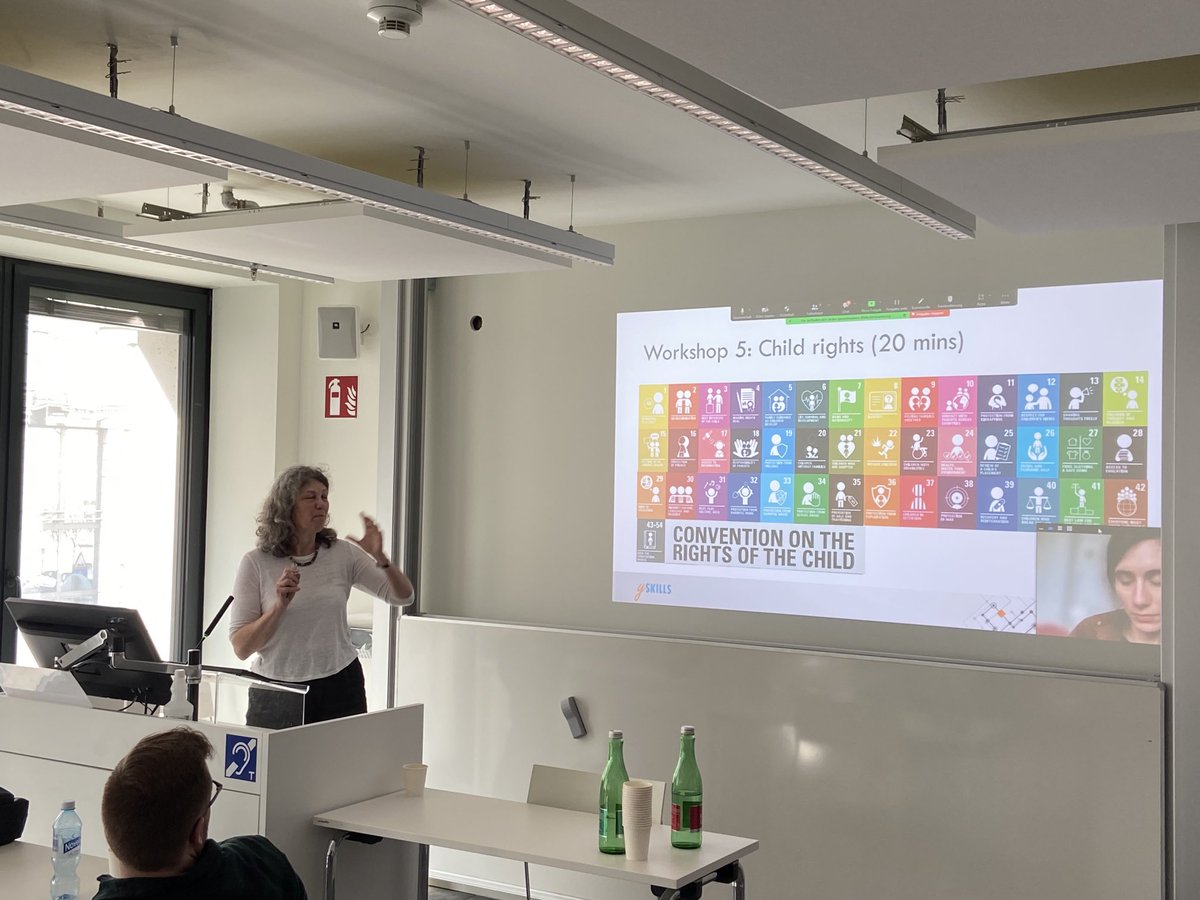 ySKILLS_eu's tweet photo. ⁦@Livingstone_S⁩ starts the discussion on children’s rights and how we can put ⁦@ySKILLS_eu⁩ evidence in here. ⁦@MediaLSE⁩ ⁦@univienna⁩ ⁦@CompCommLab⁩ #digitalskills https://t.co/vAFslUlmoM