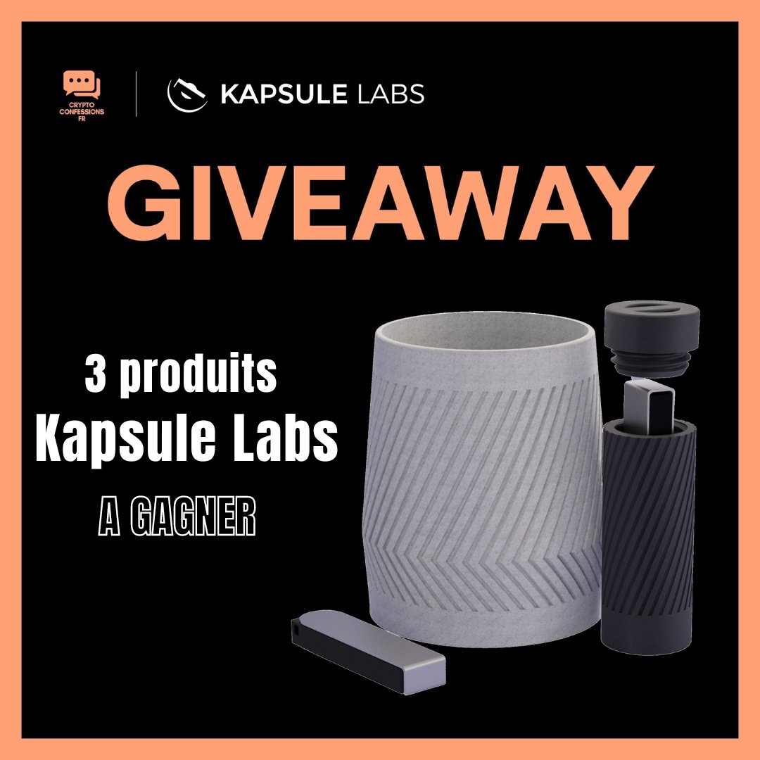 UlysseEclaireur's tweet photo. #GIVEAWAY

Le projet 🇫🇷 @kapsule_labs vous fait gagner 3 de leurs produits 🔥

▫️Bundle ATOM x VAULT (69,99€)
▫️Bundle HODLER x VAULT (59,99€)
▫️Support Excalibur (38,99€)

3 gagnants !🔥

Pour participer: 
▪️Follow @ConfessionsFR et @kapsule_labs 
▪️RT + ❤️
▪️Tag 1 ami

⌚️96h https://t.co/w4xz3OjIok