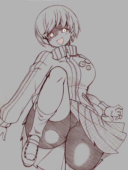 前に描いたシャドウ千枝ちゃんちょっとだけ加工した 