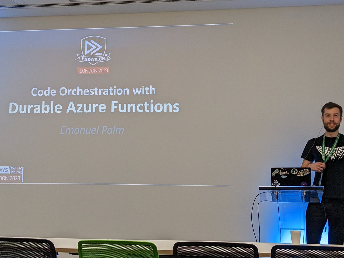 IISResetMe's tweet photo. "This meeting could have been an email? I'd counter: the email could have been an automated workflow!" - @PalmEmanuel at #PSDayUK https://t.co/HL78bHzVDd