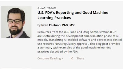 Radiology_AI's tweet photo. @iwanpaolucciI describes the @US_FDA's practices for #MachineLearning https://t.co/Q5TxhZhzjb #GMLP #DeepLearning #AI https://t.co/I7wCQsg7zZ