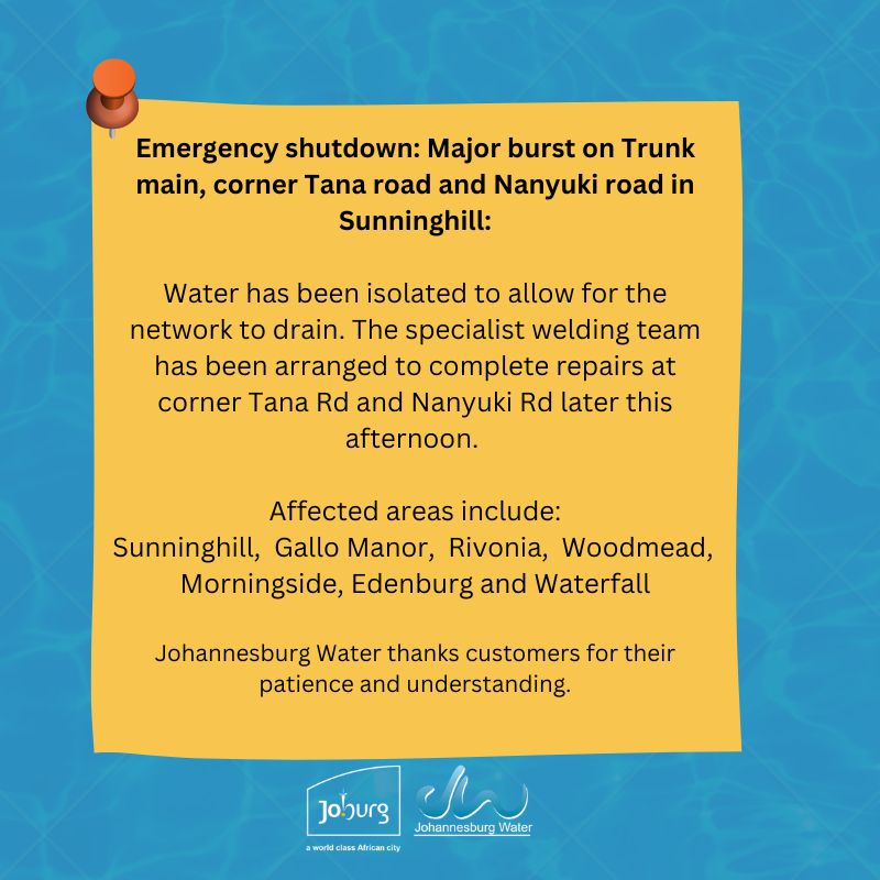 Johannesburg Water tweet media
