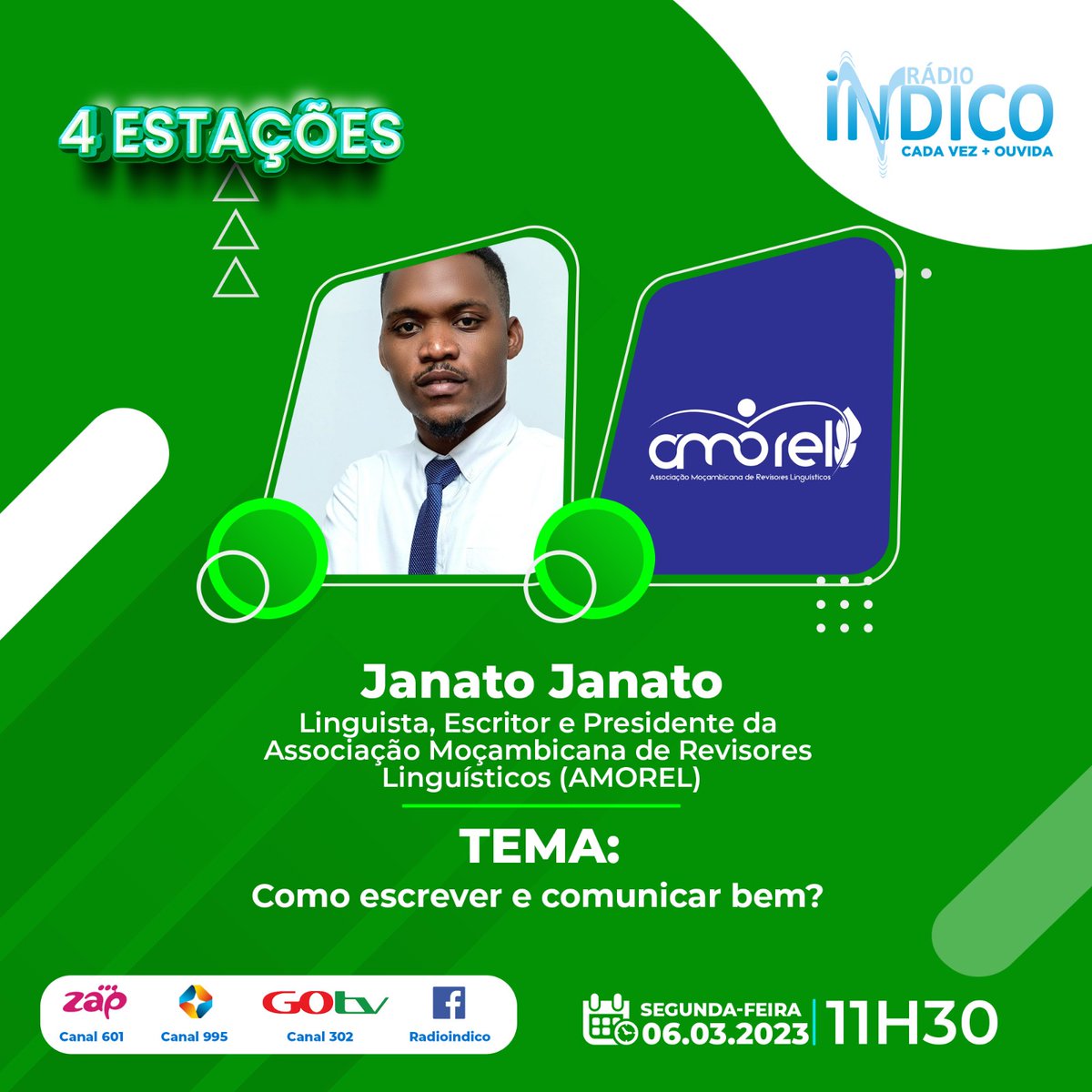 JJanato's tweet photo. Como Escrever e Comunicar Bem?

“Escrever como se estivesse a preparar a construção de uma casa. Deve-se ter a planta do que se pretende escrever. Esse é o começo! Não se difere da Arquitectura...”

#Segunda.06.03.23 #RádioÍndico #89.5 #AMOREL #Escrever #Comunicar https://t.co/s0SQapNF2N
