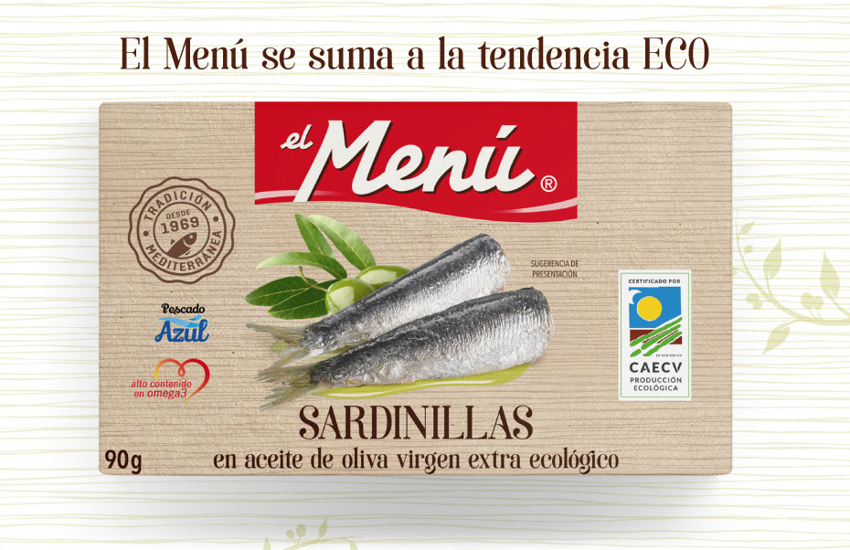 GilComes's tweet photo. El Menú se suma a la tendencia ECO. ¿Conocéis nuestras Sardinillas en Aceite de Oliva Virgen extra Ecológico? ¡Están deliciosas!
#salud #ECO #ecologico #calidad #sardinillas #ElMenú #GilComes https://t.co/47QA0fEWEZ