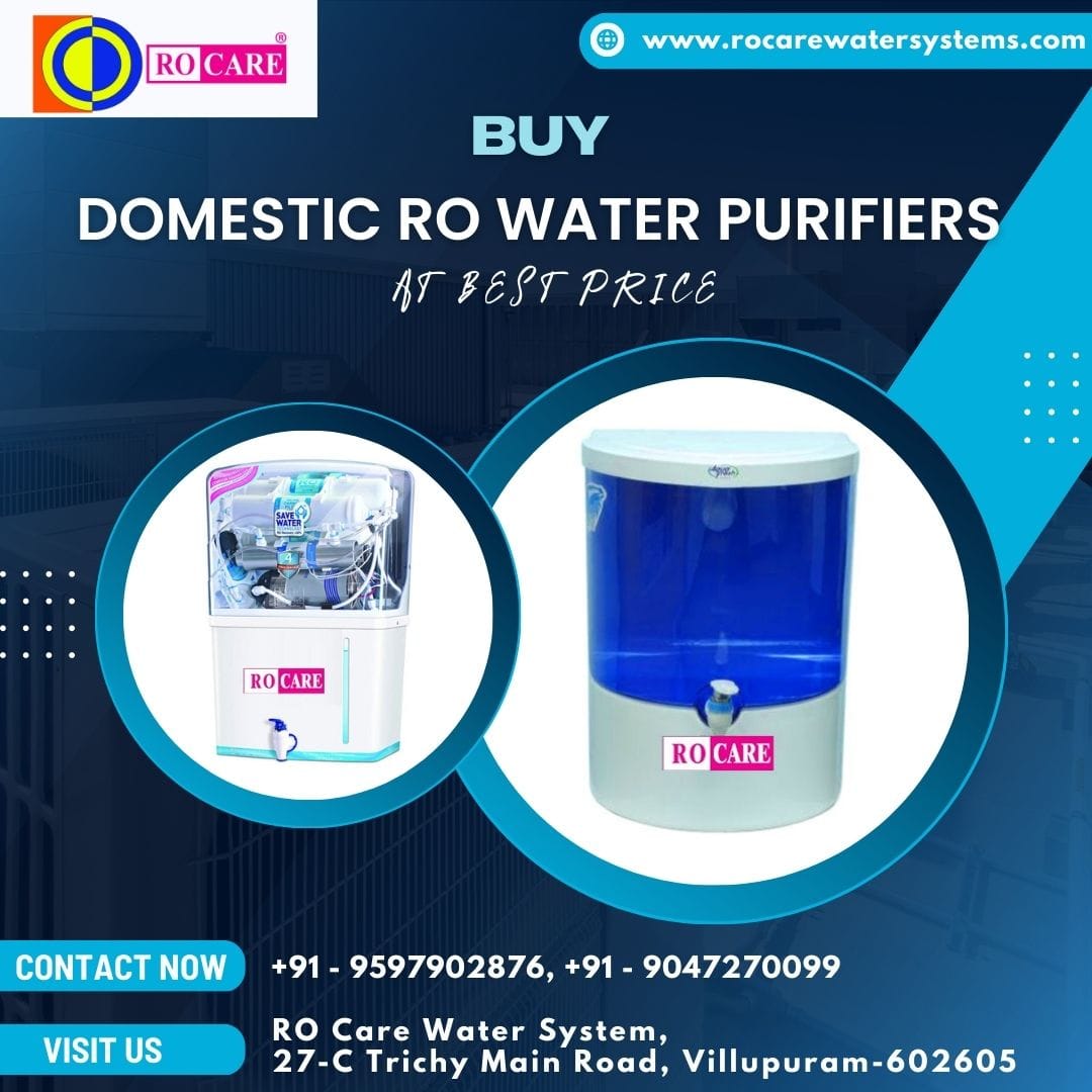 ROCareWater's tweet photo. The Best Domestic RO Water Purifier Company in Villupuram
Our Website: https://t.co/qzHJEhKBuv
#water #waterpurifier #waterpurifierservices #villupuram #ROWaterPurifier #rowatersystems #rowaterfilter #watertreatment #domesticwater #IndustrialWaterTreatment #Services https://t.co/MSAJ867uZt