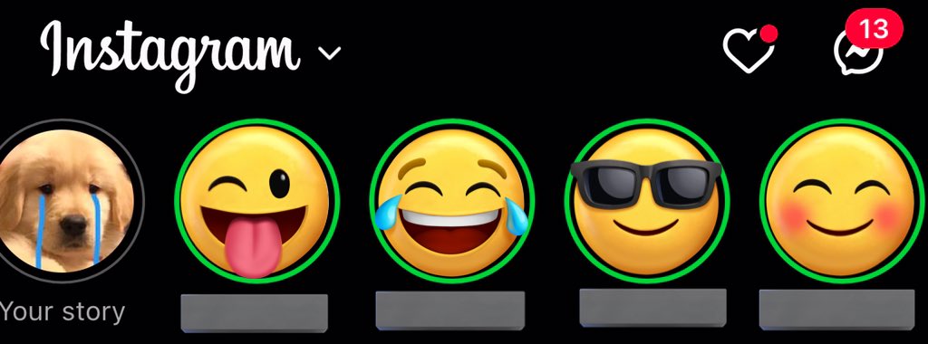 ชอบมาก เวลาเข้าไอจีไปแล้วขึ้นวงเขียวรัวๆๆๆ รุ้สึกเป็นคนสำคัญ เป็นที่ต้องการของผุ้คน