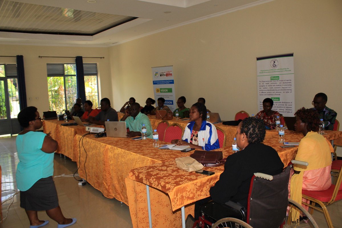 The 2nd Day of the trainings on #InclusiveHealthServices & Access to #HealthCenters & #Hospitals of @BugeseraDistr, as stipulated by #UNCRPD Articles, to Health Practitioners from District & Sectors OWDHD partnering with @rnudeaf  under the Financial support of @DisabRightsFund.