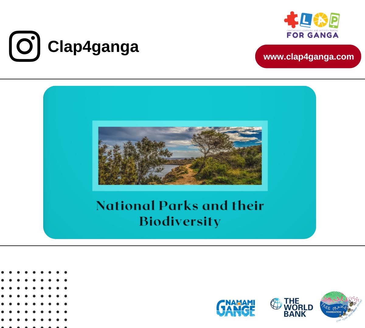Clap4G's tweet photo. DID YOU KNOW about NATIONAL PARKS AND THEIR BIODIVERSITY??

Click the link below to Know More
https://t.co/PomUrDYyKe

#article #clap4ganga #festivals #idols https://t.co/PB2YLSfc7R