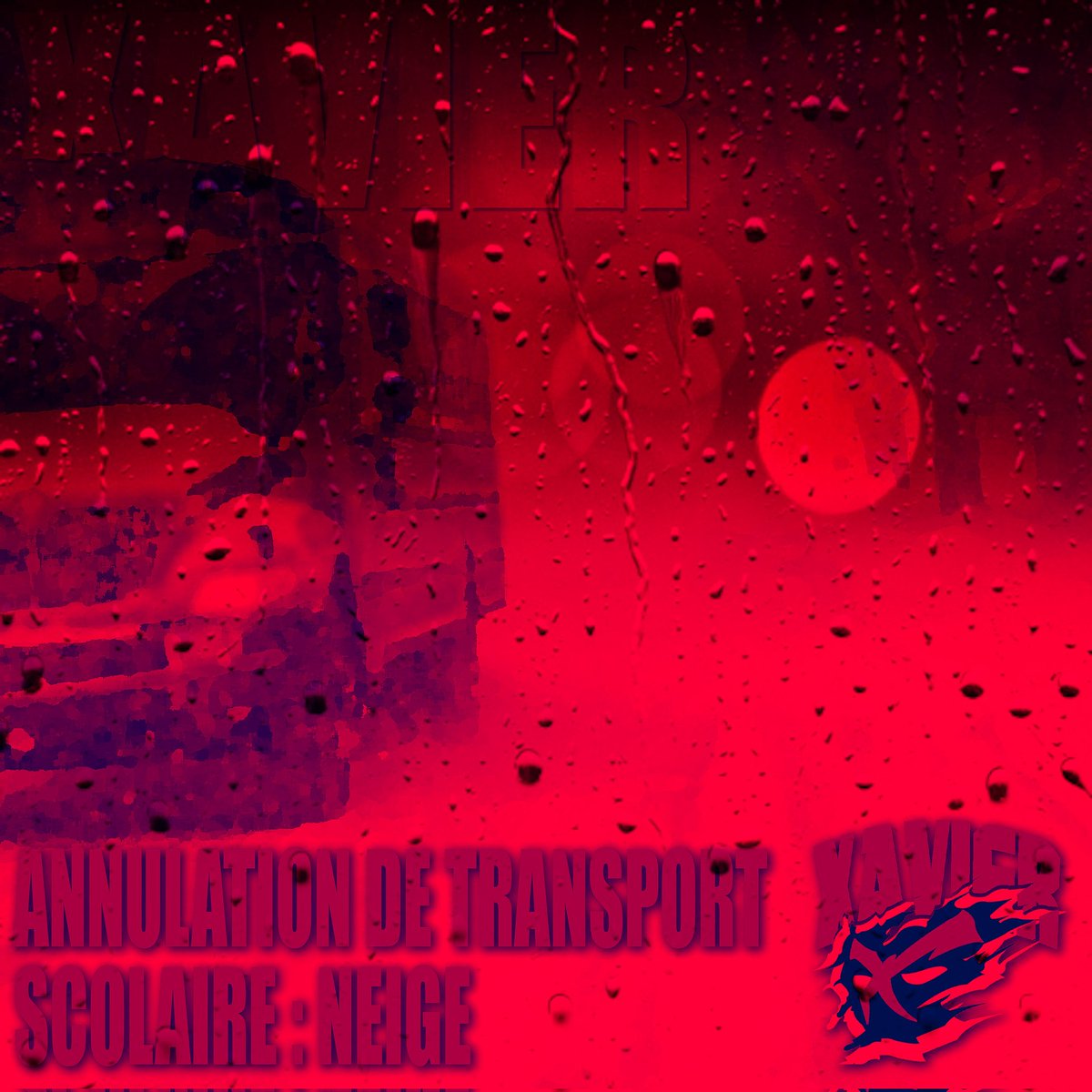 #xavMÉTÉO | En anticipation des 5-10 cms de précipitation annoncés, le transport scolaire est annulé aujourd'hui. L'école sera ouverte pour vous accueillir. Consultez votre Classroom si vous n'êtes pas avec nous.