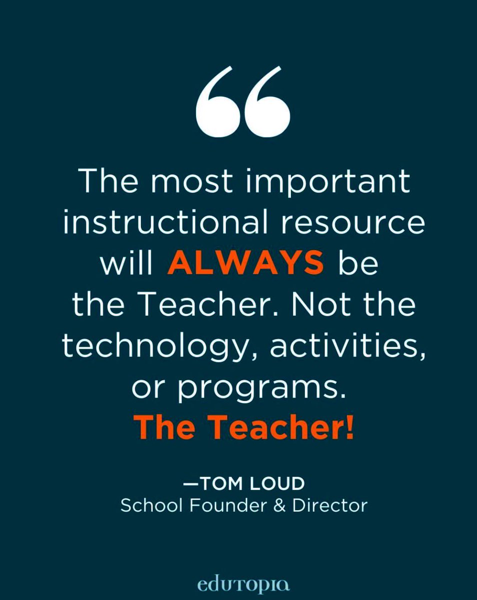 I’ve always believed this! We don’t need to spend our time or money on expensive intervention programs or quick-fix resources. Use it to coach, support, and build-up our teachers. 💪🏼 <a href="/edutopia/">edutopia</a> <a href="/loudlearning/">DR. TOM LOUD</a>