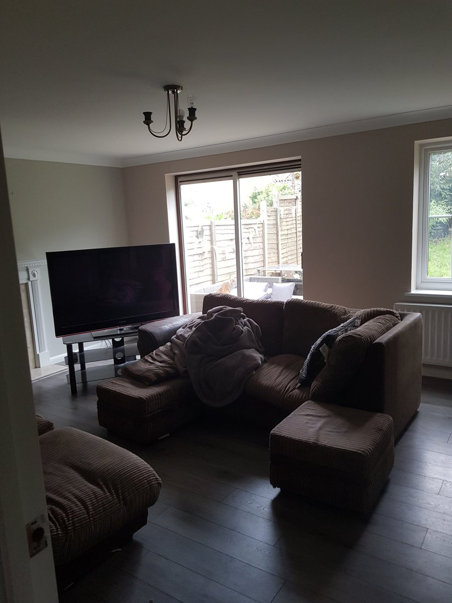 KatieMagnet's tweet photo. I will wait for mr M to help me move the furniture back 😂😂😂😂 #weaklin https://t.co/JN93e1KwN4