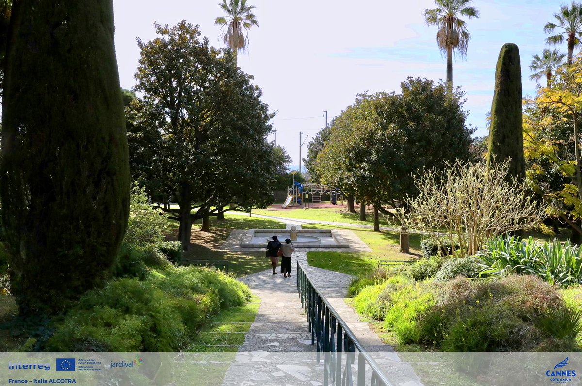 villecannes's tweet photo. đŽ Au jardin MorĂšs Ă La Bocca, dĂ©nommĂ© en hommage Ă lâactrice cannoise Marthe Villalonga, rĂ©novĂ© dans le cadre du #PlanSquares et du programme europĂ©en Interreg ALCOTRA, grĂące auquel la #MairieDeCannes a obtenu une subvention FEDER pour le projet Jardival2. https://t.co/vG4PbVQi2E