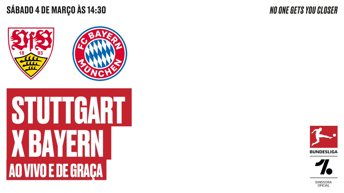 OneFootball's tweet photo. Se liga que tem mais #Bundesliga no @OneFootball, em parceria com a @Vbetlatam! 🔥

O @FCBayernBR vai defender sua liderança fora de casa contra o @VfB Stuttgart, tudo AO VIVO e DE GRAÇA! 😎

@DuduMonsanto e @gerdwenzel comandam a transmissão! 📲
#AlemãonoOneFootball https://t.co/D4y6Jea6WN