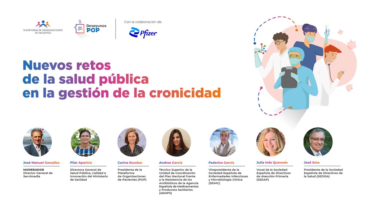Muchas gracias <a href="/somos_pacientes/">Somos Pacientes</a> por compartir el próximo #DesayunosPOP 💕

➡️ 'Nuevos retos de la #salud pública en la gestión de la cronicidad'

🗓️ Lunes 09:30 - 11:00 
📍 Torre <a href="/ILUNION/">ILUNION</a> 🏢

✍️ acortar.link/DesayunosPOPXVI