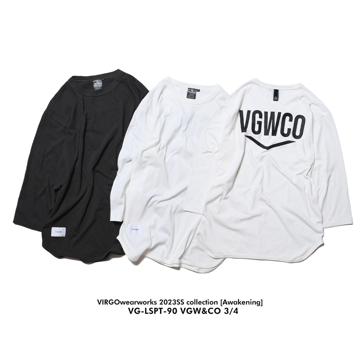 【NEW ARRIVAL】
ゆったりしたシルエットが◎な7分袖Tシャツ！
 
背中にデザインされた「VGWCO」のグラフィックがポイント。

肌ざわりのいいコットン100%の生地を使用し、着心地も抜群です！

《VGW&CO 3/4》
v-store.jp/product/4378

#vgw #virgowearworks